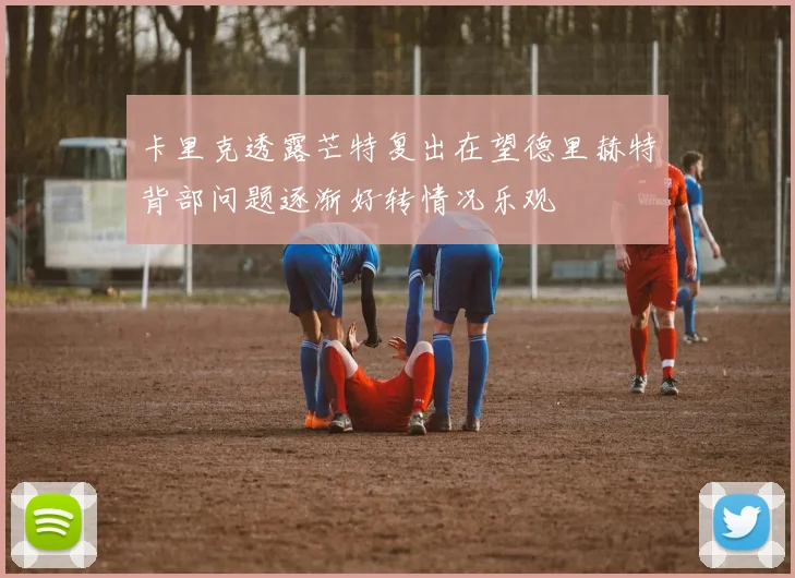 卡里克透露芒特复出在望德里赫特背部问题逐渐好转情况乐观